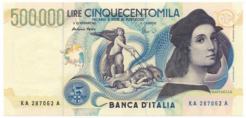 500000 lire banca - lire,