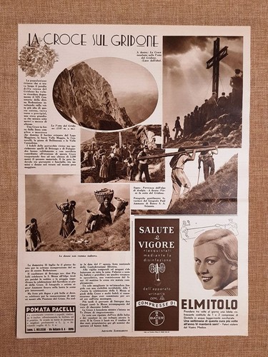 Croce innalzata sulla - , vetta