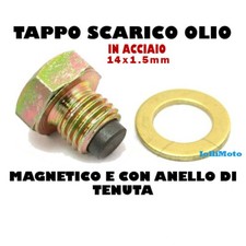TAPPO SCARICO OLIO MAGNETICO CON ANELLO DI TENUTA 14x1.5 HONDA VT 600 C SHADOW