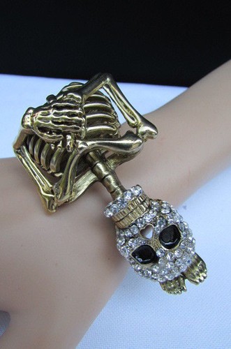 Donna bracciale moda oro bling - bracciale,