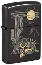 GENUINE Zippo BARREN WESTERN LANDSCAPE High Polish NEW IN BOX FAST POST
