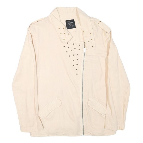 Zara donna giacca - zip, lino