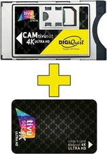 CAM TIVUSAT 4k Ultra HD Nuovo Modulo Cam Tv sat 4k + NUOVA SMART CARD NERA