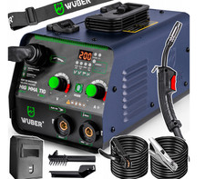 Wuber Inverter Saldatrice MIG MAG 200A IGBT FLUX MMA TIG HOT START ANTI STICK