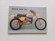 Beta 125 RC 1977 enduro manuale uso manutenzione originale italiano inglese