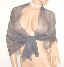 Stola donna foulard grigio