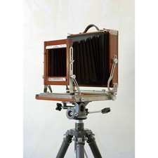 Deardorff 8x10 Camera with 10" Wide Field Ektar in Orange Pelican Case