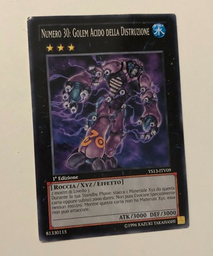 Numero golem acido della - 30,