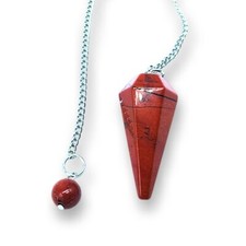 TENET - Pendolo pendolino   pietra dura radiestesia rabdomanzia DIASPRO ROSSO
