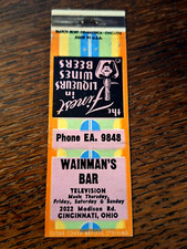 Vintage Matchbook: Wainman's