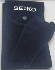 SACCHETTO PER OROLOGI SEIKO VELLUTO BLU 7X13.5mm CON PATTINA E BOTTONCINO