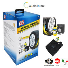 Kit gonfia e ripara Pneumatico auto compressore 12V bomboletta 500 ml