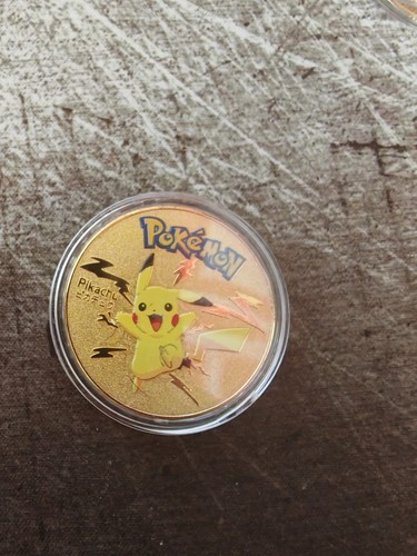Pokemon pikachu oro moneta - pikachu, in