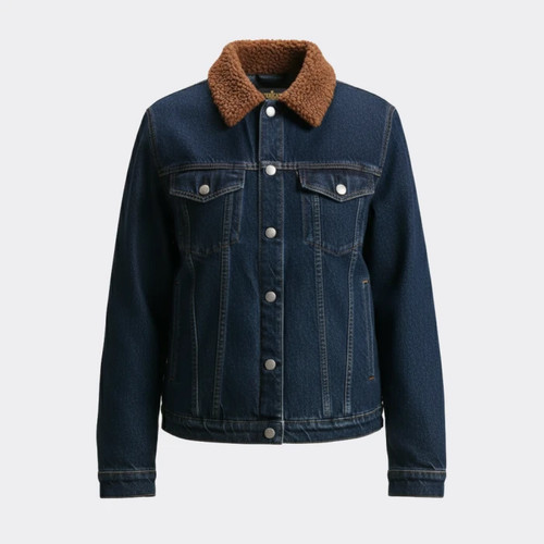 Giacca uomo blu scuro - , denim