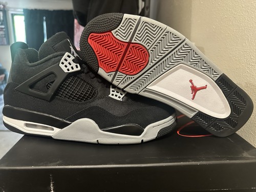 Air jordan black canvas - air, 4