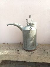 Zangola Per Burro In Ferro Zincato D'epoca Da Collezione