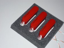 Set Lace Custom Gold Sensor "Testarossa" per Strat,costruito e firmato Jeff Lace