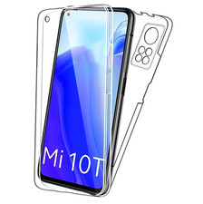 COVER TRASPARENTE PER XIAOMI MI 10T/PRO/5G CUSTODIA FRONTE RETRO IN SILICONE 360