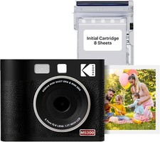 KODAK Cam Mini Shot 3 ERA Black 3x3 INSTANT CAMERA PHOTO PRINTER STAMPANTE FOTO