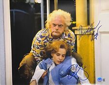 Foto firmata Elisabeth Shue Christopher Lloyd 11x14 Ritorno al futuro Beckett