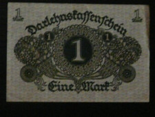 German banknote loan receipt 1
