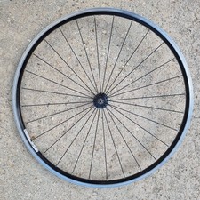 Ruota anteriore mountain bike 26" raggi radiali Zac 19 lega nera bicicletta retrò