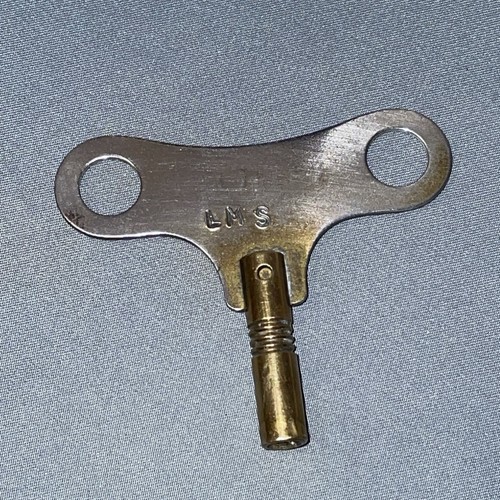 Lms railway clock key stamped - lms,