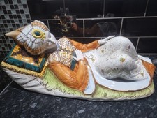 Italian faience LARGE  figure