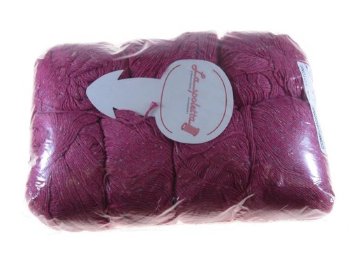 Gomitoli cotone lino fucsia - gomitoli, cotone/lino