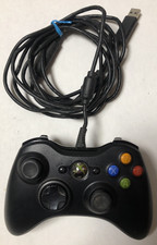 Joystick CABLATO NERO per Xbox 360 - Originale Microsoft - FUNZIONANTE