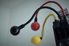 Lampada  vintage snodabile con morsetto tipo snake di Isao Hosoe anni 70 nera