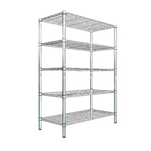 Scaffale acciaio cromato - cromato, 5