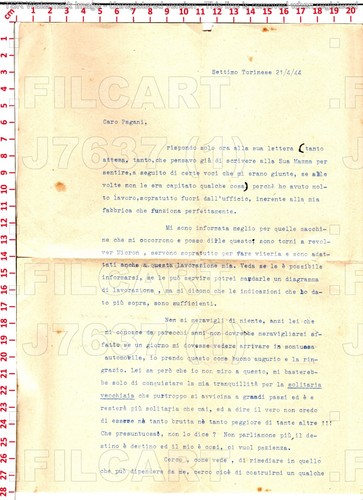 J7637 lettera settimo - lettera, da