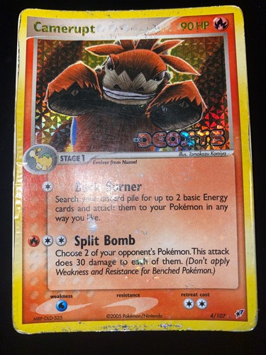 Camerupt reverse holo stamped - holo,