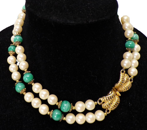 Collana vintage doppio filo