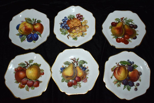 Set piatti frutta vintage - piatti,