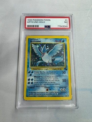 1999 pokemon fossil articuno - pokemon,