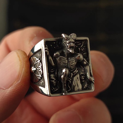 Anello uomo gotico lucifero - uomo,
