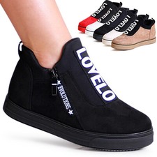 Scarpe Da Donna Plateau Sneaker In Velluto Slipper Sneakers LOVE Slip On ❤️‍