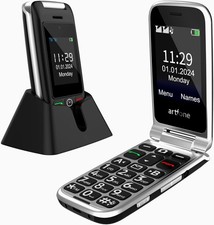 artfone C10 Telefono Cellulare per Anziani丨GSM Flip Telefoni Cellulari con Tasti