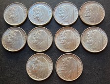 REPUBBLICA ITALIANA-N.10 MONETE ARGENTO 500 LIRE "DANTE" 1965