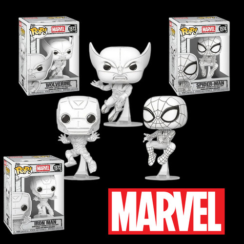 Funko pop marvel sketched - -,