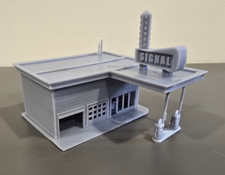 Stazione di servizio e negozio