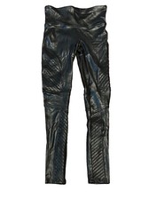 Spanx Leggings Moto Ecopelle Donna Piccolo Nero Modellante Elasticizzato