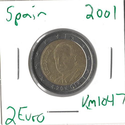 Moneta spagna euro 2001 - moneta,