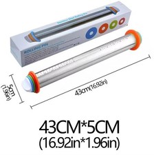 Mattarello acciaio inox con - mattarello,