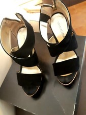 Sandali gioiello neri "Via