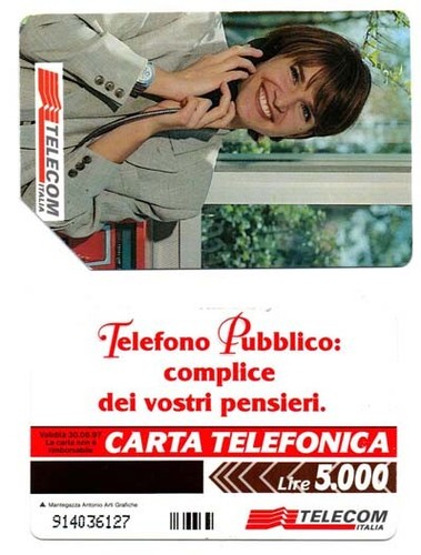 Scheda telefonica usata - scheda,