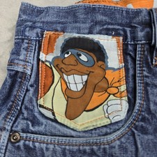 Jeans vintage FUBU platino