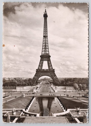 Vintage rppc torre eiffel - torre,